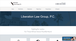 Desktop Screenshot of liberationlawgroup.com