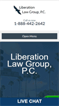 Mobile Screenshot of liberationlawgroup.com
