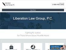 Tablet Screenshot of liberationlawgroup.com